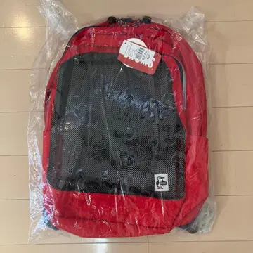 CHUMS 리사이클 프론트 메쉬 데이팩 레드 25L