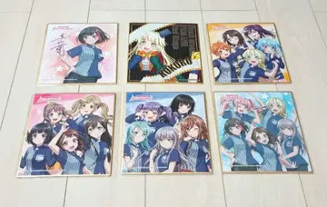 뱅드림 걸파 로손 미니 색지 6개 세트