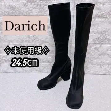 미사용급 다리치 Darich 울트라 스트레치 롱 부츠 블랙 L