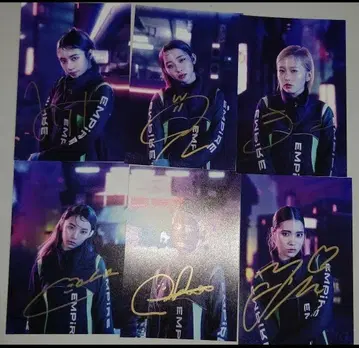 EMPiRE 엽서 이크스와이즈 전원 세트 친필 사인 무료배송 Q