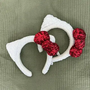 헬로키티 머리띠 (스팽글) 2개 세트 유니버셜 USJ