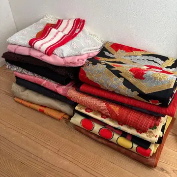 기모노 5점, 겉옷 2점, 오비 8점 묶음 판매