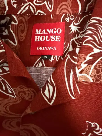 망고하우스 카리유시 의류 아로하 셔츠 레드 계열 사이즈 M