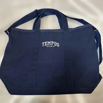 새상품 SUPER JUNIOR 동해 TEMPUS 토트백 네이비