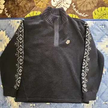 TOMMY HILFIGER 블랙 플리스 자켓 L