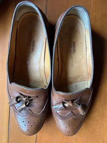 REGAL 브라운 가죽 로퍼