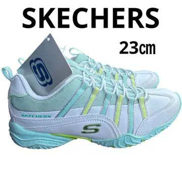 스케쳐스 여성용 스니커즈 화이트 x 민트 그린 23cm