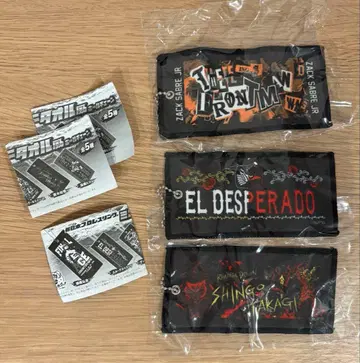 [ 시플라 한정판 ] 신일본 프로레슬링 미니 타월풍 볼 체인 3종 세트