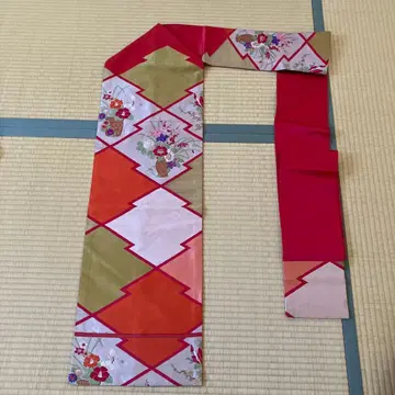 나고야 오비 앤티크 일본 자수