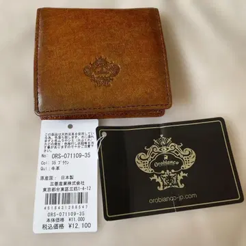 새상품 Orobianco 박스형 동전 지갑 오로비안코 정가 12100