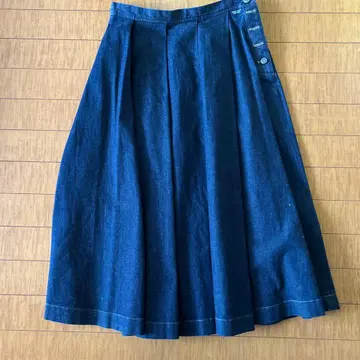 MademoiselleNONNON 데님 플레어 스커트