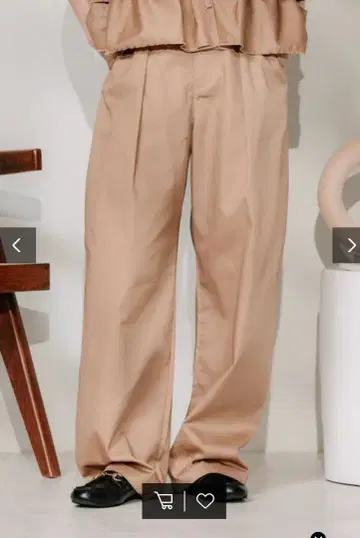 프릭스스토어 별주 끈 포함 이지턱 팬츠/턱 데님 미사용 새상품