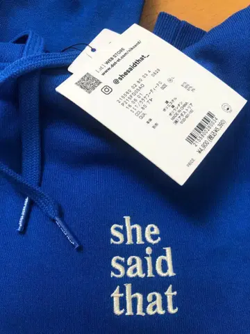 she said that 후드티 새상품 택 M