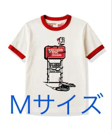 KFC 켄터키 기묘한 이야기 티셔츠 화이트 M 사이즈