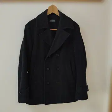 UNION STATION 블랙 L 울 피코트