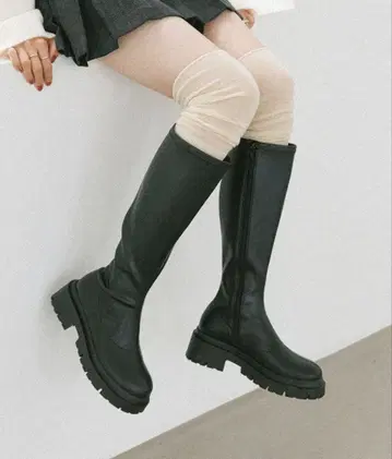 Heather 인힐 스트레치 롱 부츠