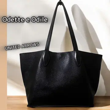 오데뜨 앤 오딜 가죽 토트백 비즈니스 숄더 A4 가능 주름