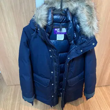 THE NORTH FACE 퍼플 라벨 네이비 다운 자켓 S