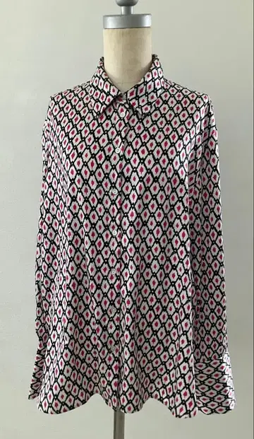 터키산 MNG 올 패턴 셔츠 블라우스 모드 디자이너 유로 ZARA