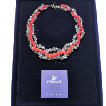 Swarovski 빨간색 크리스탈 목걸이