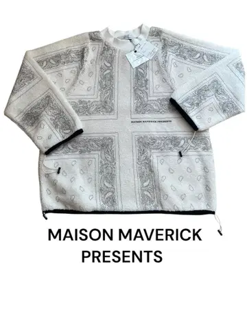 MAISON MAVERICK PRESENTS 페이즐리 무늬 보아 상의