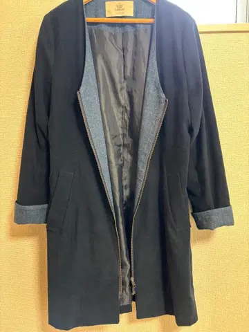 CIAOPANIC 노카라 코트 네이비