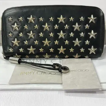 새상품급 지미추 지갑 장지갑 스타 스터드 라운드 지퍼