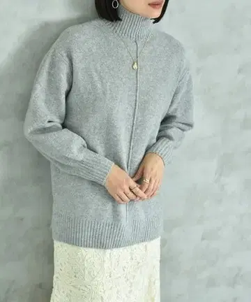 INTER PLANET 인터플래닛 7G 천축 하이넥 풀오버 새상품