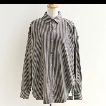 이번 시즌 신상 단시간 사용 마라 스트라이프 셔츠 일본제