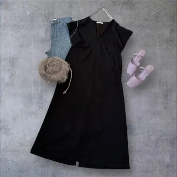 새상품급 로쏘 F by ROSSO 트윌 저지 점퍼 원피스