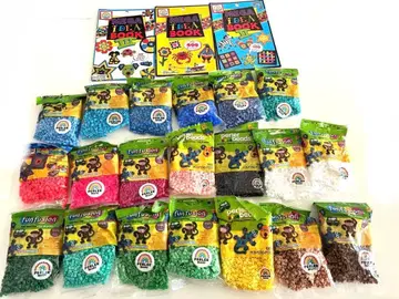 펄러비즈 세트 다색 62봉, 양동이 2개, 플레이트, 아이디어북 등