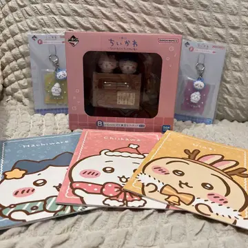 치이카와 (먼작귀) 피규어 키링 2 노트 3 세트