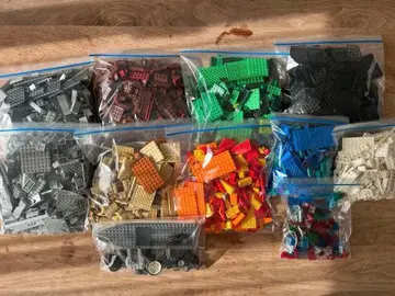 [정품] LEGO 묶음 판매 총 4.3kg 투명 부품 타이어 부품