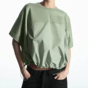 COS 오버사이즈 패널 드로스트링 탑