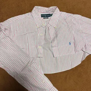 랄프 로렌 크롭 셔츠 리메이크 셔츠