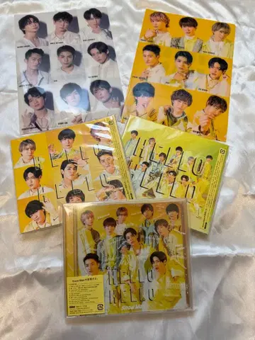 SnowMan HELLO HELLO CD 3형태+미니 클리어 파일
