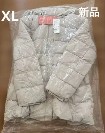 GLOBAL WORK 우츠쿠 실루엣 발수 다운 코트 아이보리 XL 새상품