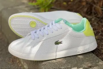 LACOSTE 스니커즈 화이트/민트 그린