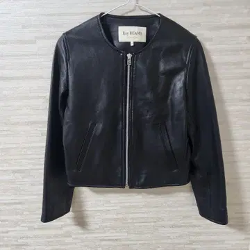 RayBEAMS 가죽 자켓 램 가죽 노카라