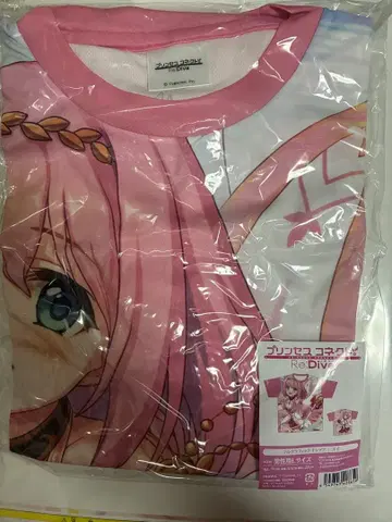 프린세스 커넥트! Re:Dive 풀 그래픽 T셔츠 유이