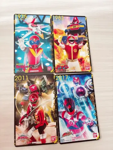 슈퍼전대 50th ANNIVERSARY 카드 4종