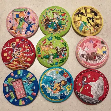 디즈니 자수 캔뱃지 9개 세트