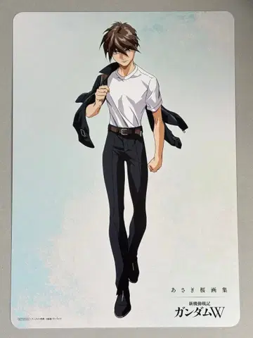 건담 W 30주년 기념 애니메이트 한정판 비주얼 보드 히이로 유이