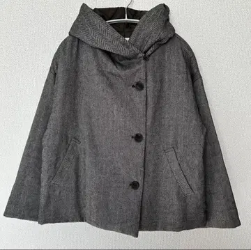 blue willow 충전솜 퀼팅 자켓 헤링본 내추럴