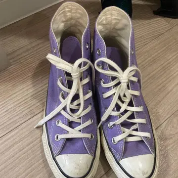 컨버스 하이컷 스니커즈 26.5cm 퍼플