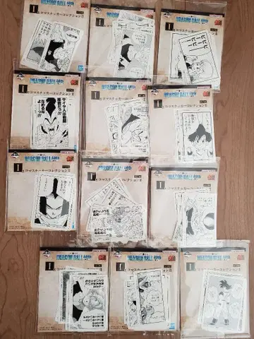 제일복권 드래곤볼 40th 그 두 번째 시계 부품 스티커 컬렉션 12종