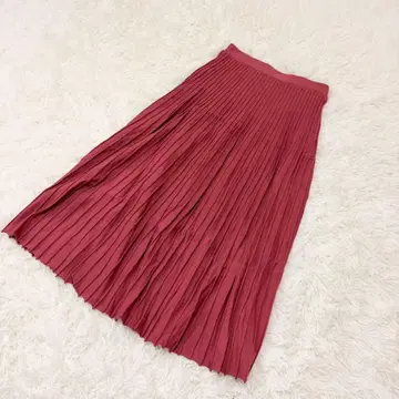 niko and - 플리츠 스커트 더스티 핑크 내추럴 페미닌