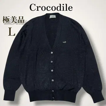 Crocodile 다크 네이비 V넥 가디건 L