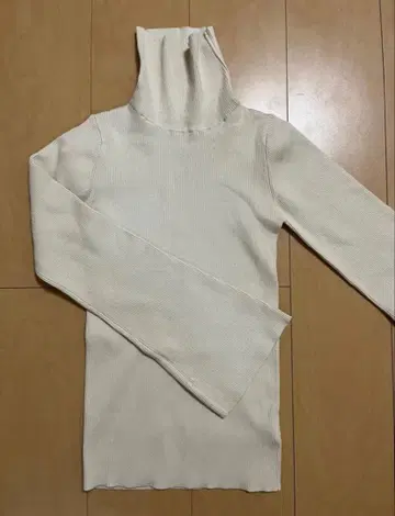 BLATE 소매 플레어 슬림 하이넥