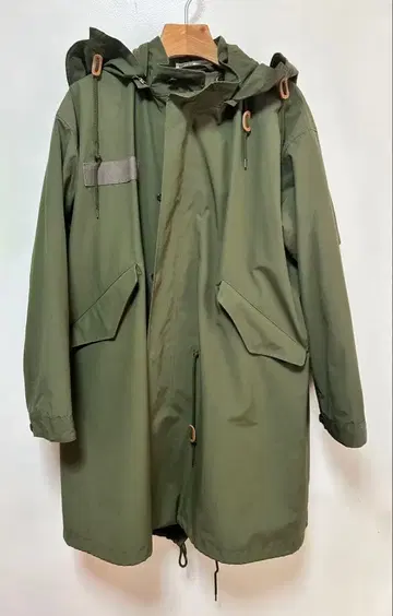 RELUME 올리브 모즈 코트 남성용 M 사이즈